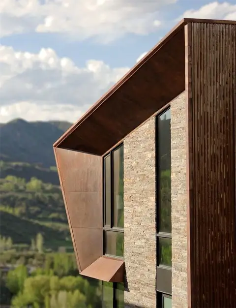 Окна из кортеновской стали Mountain Retreat