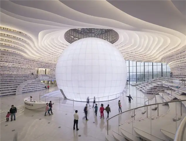 Дизайн библиотеки Тяньцзинь Биньхай от MVRDV