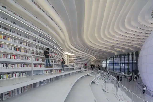 Дизайн библиотеки Тяньцзинь Биньхай от MVRDV - вдохновляет