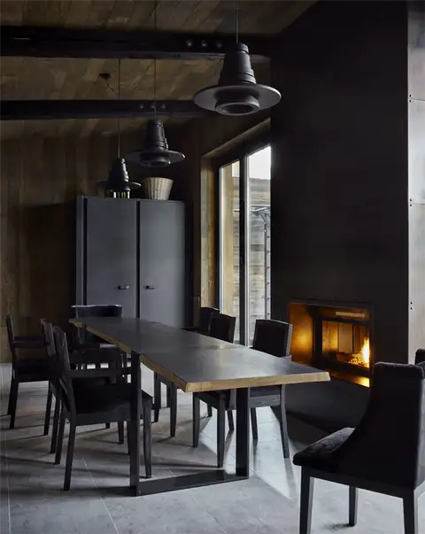 Летняя кухня по промышленному дизайну Атаманенко, Architecture & Interiors - камин