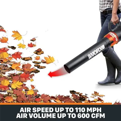 Электрический воздуходув для листьев WORX WG520 Turbine 600,