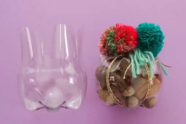 Коробка для хранения из пластиковой бутылки