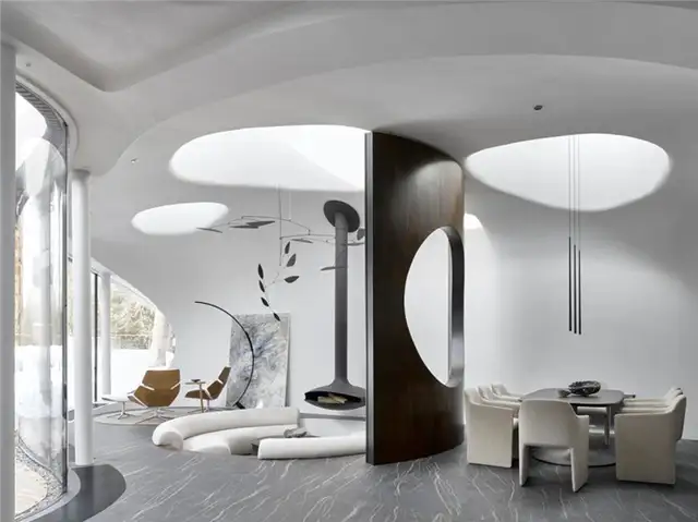 Дом в ландшафте от Niko Architect - затопленное пространство