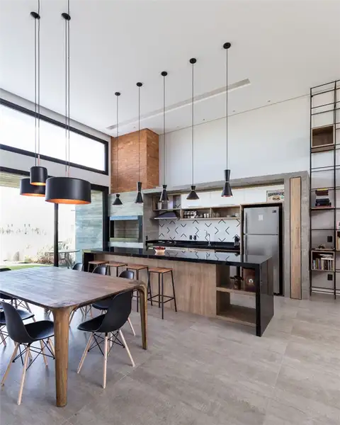 C5 Дом в Бразилии из бетона от Martin arquitetura + engenharia - кухня
