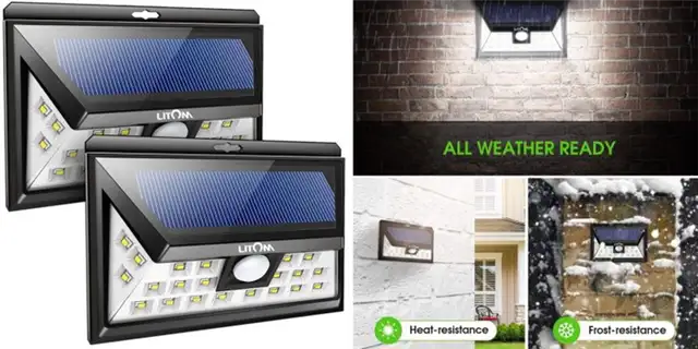 LITOM Original Solar Lights Outdoor