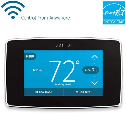 Термостат Emerson Sensi Touch Wi-Fi Smart Thermostat