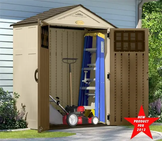 Suncast 6 ' x 3 ' Вертикальный сарай для хранения