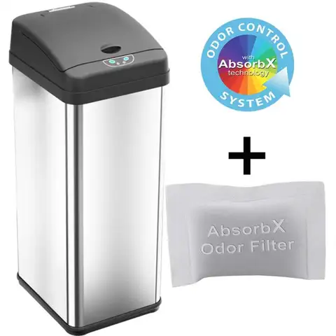 Сенсорное мусорное ведро с системой контроля запахов AbsorbX