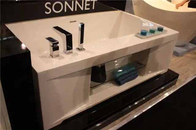 ванна sonet с полкой