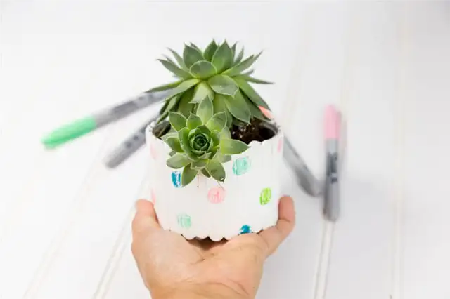 DIY (своими руками) Popsicle Stick Planter Tutorial