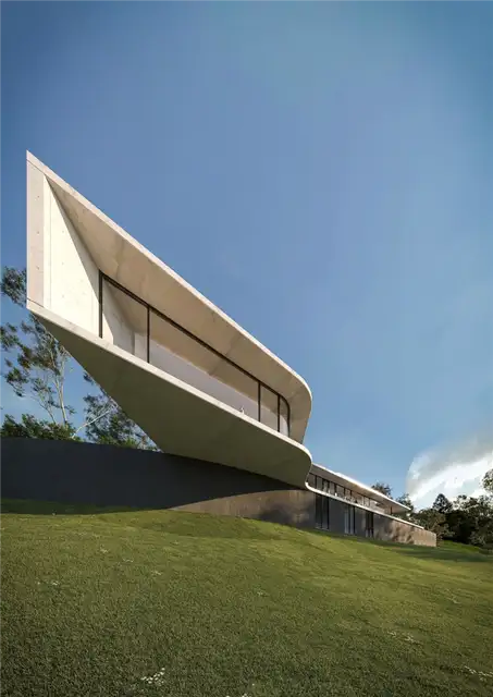 Дом Cliffhanger в Тувумбе, Австралия, спроектированный Joe Adsett Architects