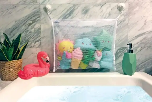 Хранение игрушек для ванной