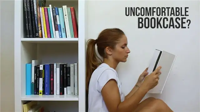 Превратите книжный шкаф в удобную скамейку для хранения