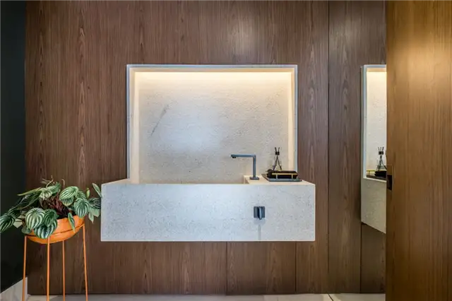 Двухуровневый лофт в Бразилии - Mandarina Arquitetura - раковина
