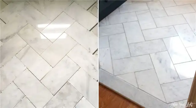 Елочка мраморная плитка diy