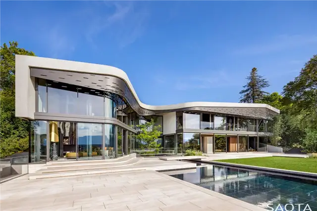 Швейцарская вилла Courbe by Saota - внешний вид