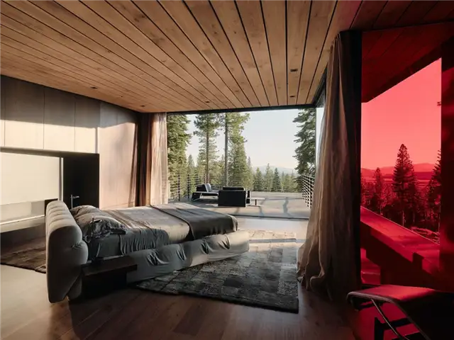 Lookout House - Faulkner Architects - спальня