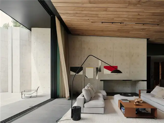 Lookout House - Faulkner Architects - гостиная