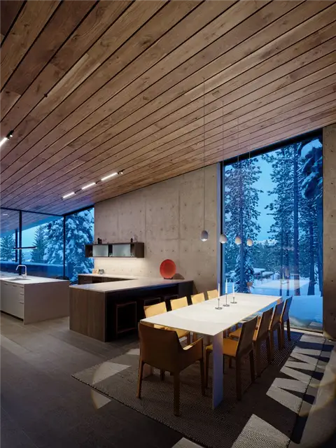 Lookout House - Faulkner Architects - кухня открытого пространства