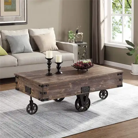 Акцентный кофейный столик Factory Cart