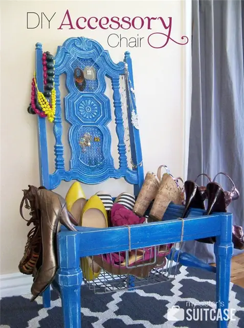 DIy кресло комод для хранения обуви