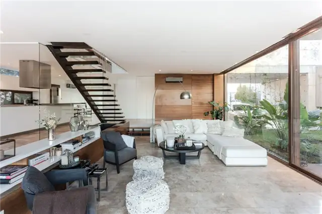 CL-76 House Concrete Agentina - El Aleph Arquitectura + Fritz + Fritz Arquitectos - гостиная