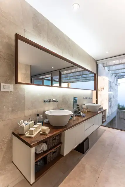 CL-76 Дом Concrete Agentina - El Aleph Arquitectura + Fritz + Fritz Arquitectos - ванная комната