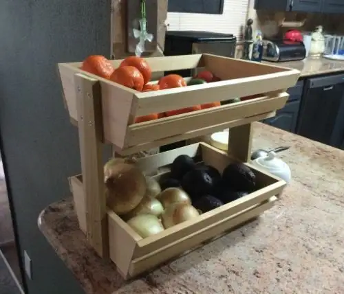 DIY (своими руками) Стойка для хранения фруктов и овощей