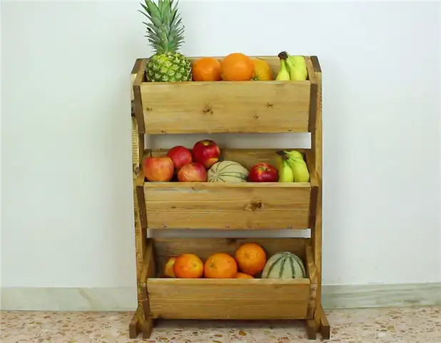 Деревянный держатель для фруктов DIY (своими руками) в стиле рынка