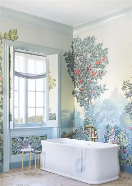 Фантастический декор ванной комнаты в Сан-Франциско от ANH Interiors - отдельно стоящая ванна