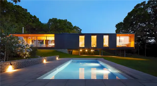 Красивый островной дом для отдыха от Ström Architects - закат