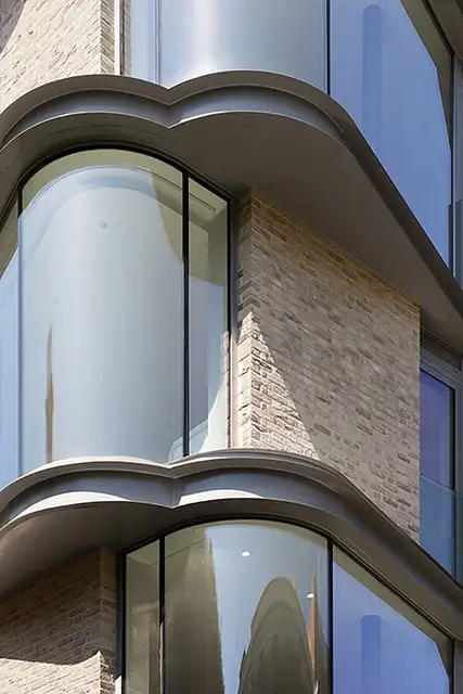 IV Castel Lane Apartments - архитектура NAME - кирпич и стекло