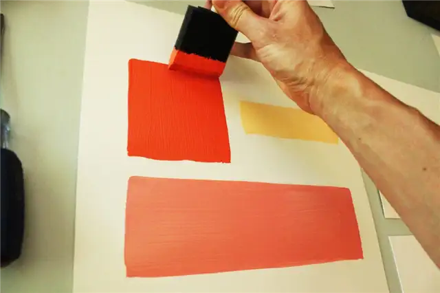 DIY (своими руками) Wall Art - поролоновая кисть для выпрямления краев