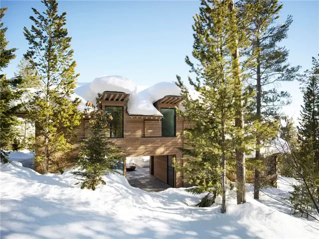 Архитектурное бюро США Olson Kundig - шкивные оконные ставни - зима