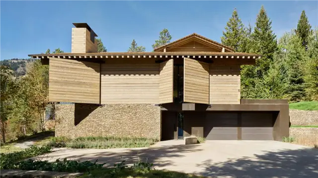 Архитектурное бюро США Olson Kundig - шкивные оконные ставни
