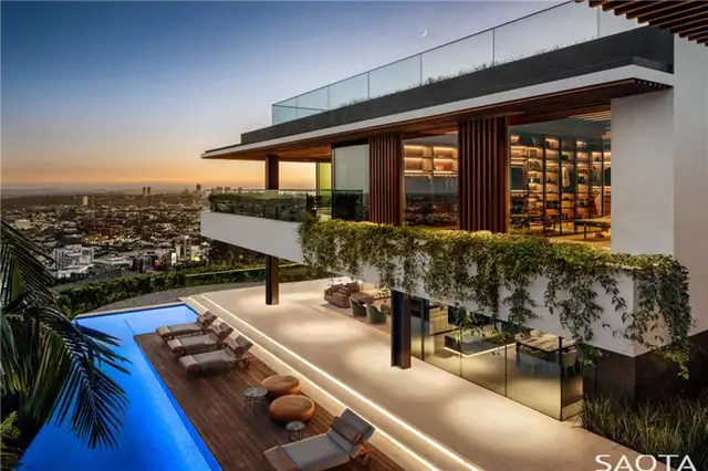Hill Side Ave Saota Los Angeles Residence - вьющиеся растения