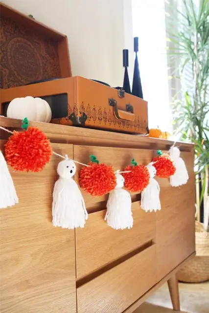 Гирлянда из тыкв и привидений DIY (своими руками) Halloween