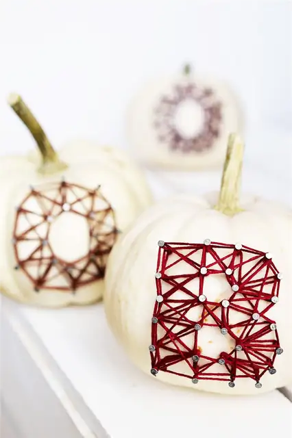 Тыквы DIY (своими руками) String Art