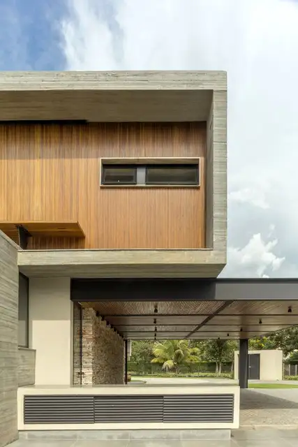 Бетонный дом в Бразилии от Costaveras Arquitetos - углы