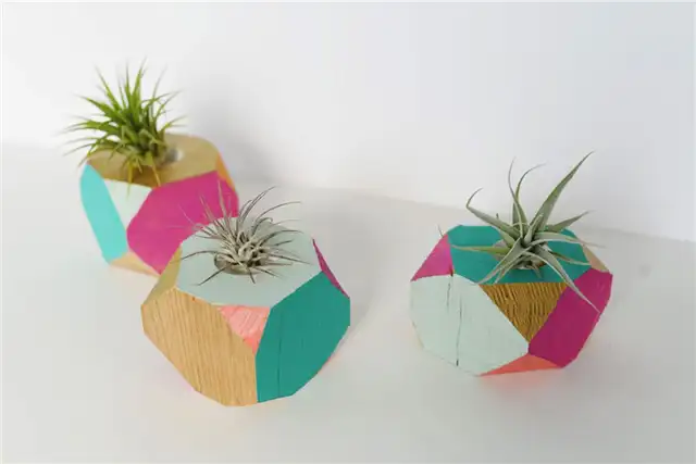 diy-colorful-geometric-planters-colorful