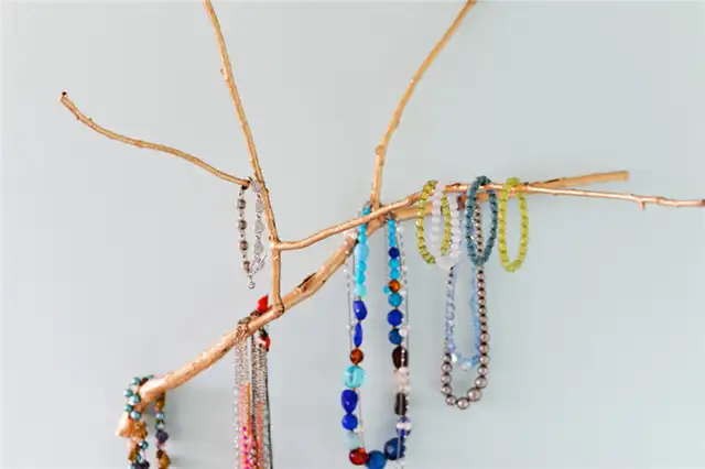 DIY (своими руками) ветка ювелирный крючок 1024x683