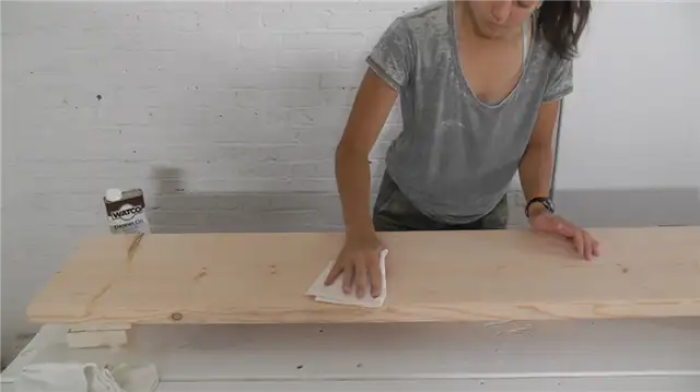 DIY (своими руками) Стоящий стол протрите и морилки
