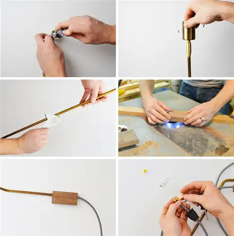 DIY (своими руками) Swing Sconce Lamp Часть 3