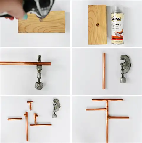 Подставка для украшений из медной трубы DIY (своими руками)