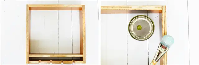 DIY (своими руками) подвесной винный стеллаж - шаги процесса покраски