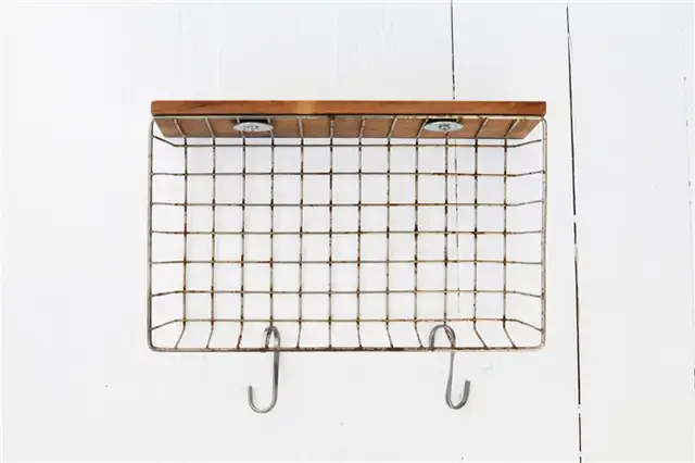 DIY (своими руками) Проволочная корзина полка - висит