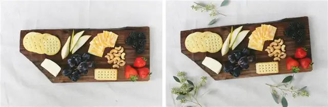 DIY (своими руками) Fall Cheeseboard - подготовьте тарелку с сырами и фруктами
