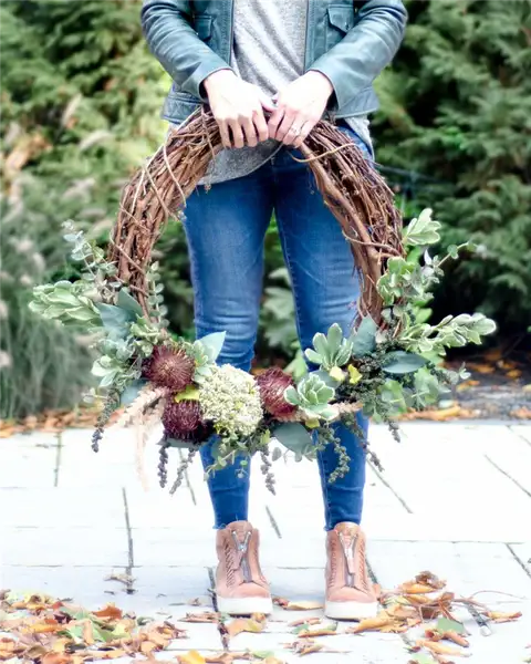 DIy красивый венок