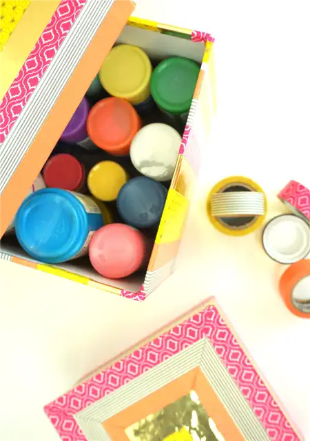 Разноцветные коробочки для декора Washi-Tape