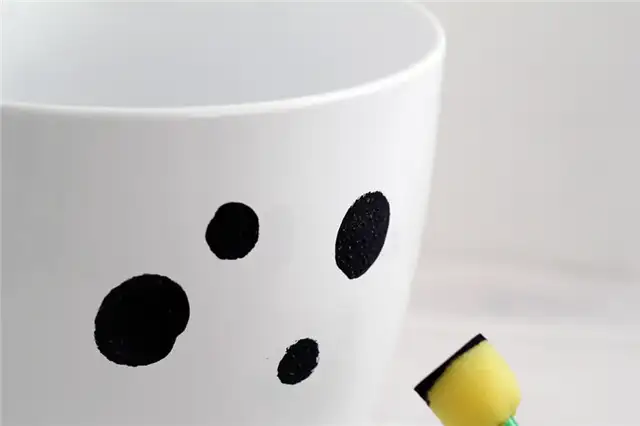 Dalmatian Spotted Planter пятна губкой